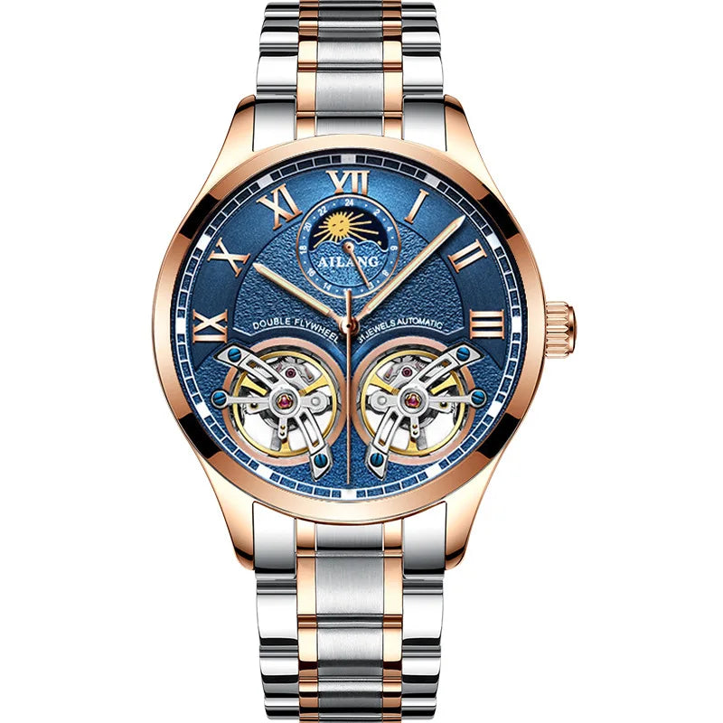 Montre Automatique AILANG — Double Tourbillon, Cuir
