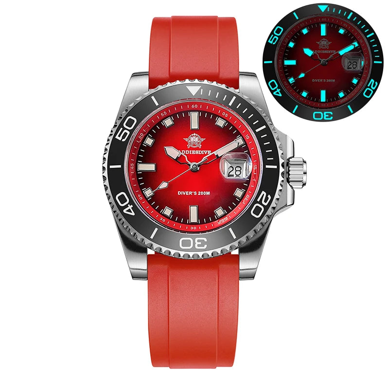 Montre Plongée ADDIESDIVE — Lunette Céramique, Acier ou Rubber