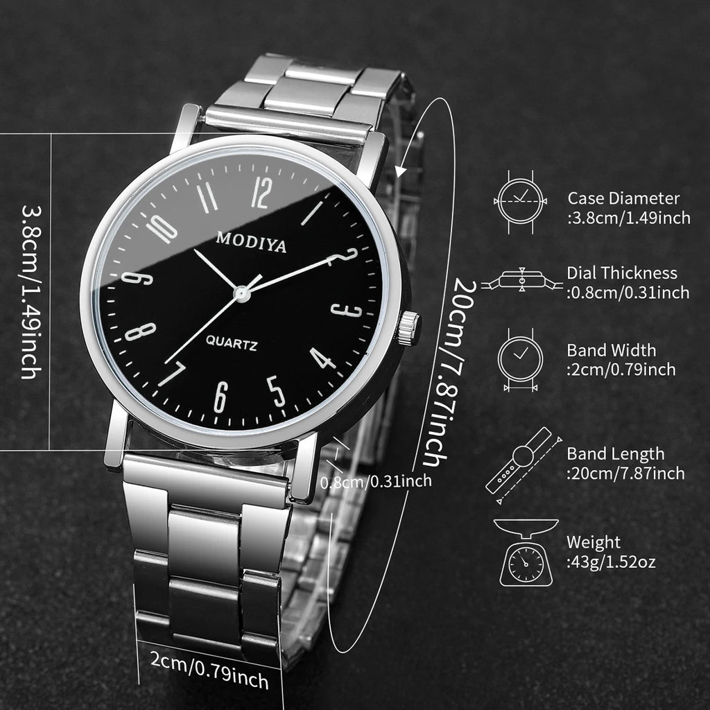 2 pièces/lot Montres homme d'affaires Montre analogique à quartz à la mode Reloj Hombre (sans boîte)